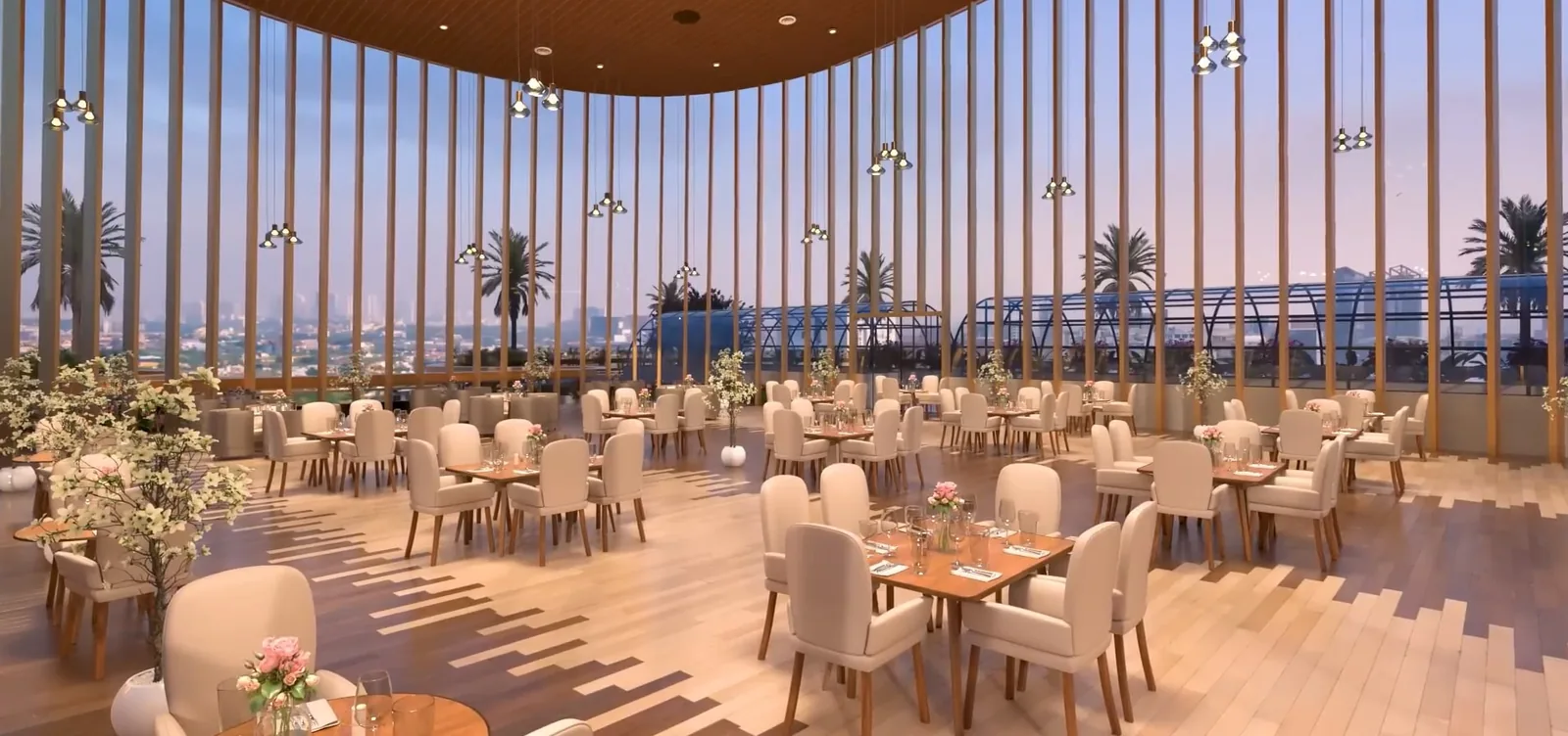Artistic impression of the fine-dine restaurant